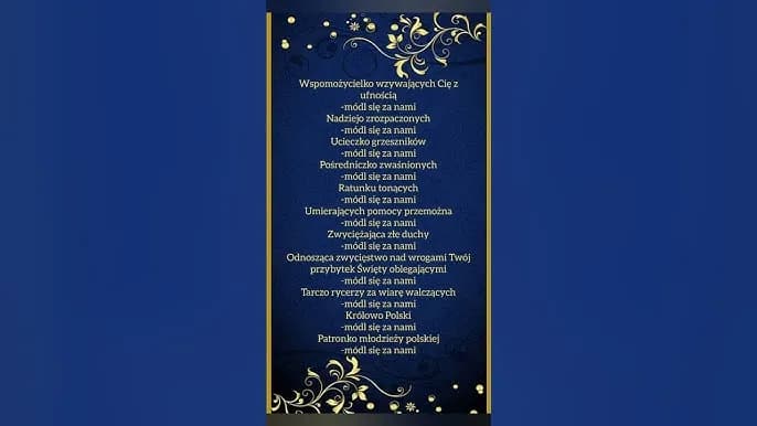 Litania do Matki Bożej Częstochowskiej - znaczenie i wezwania w tradycji