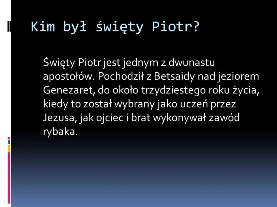 Kim był Święty Piotr - poznaj niezwykłą historię pierwszego papieża