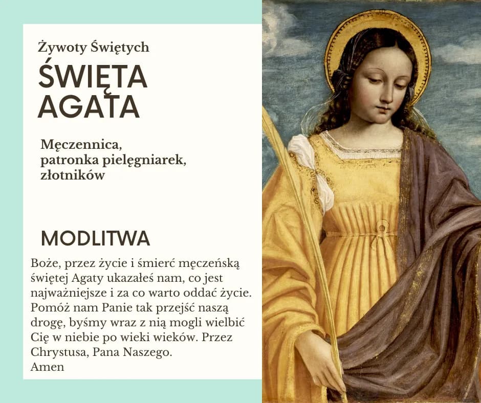 Kim była święta Agata? Męczeństwo, kult i znaczenie w historii.