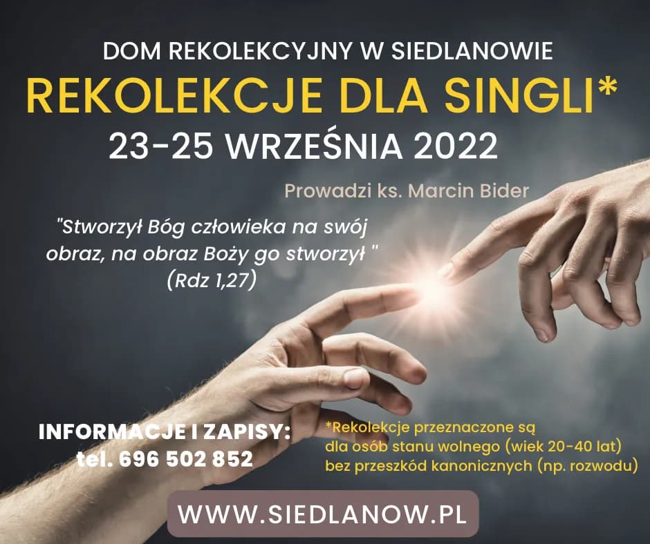 Rekolekcje dla singli - jak znaleźć duchowe wsparcie i zbudować wspólnotę